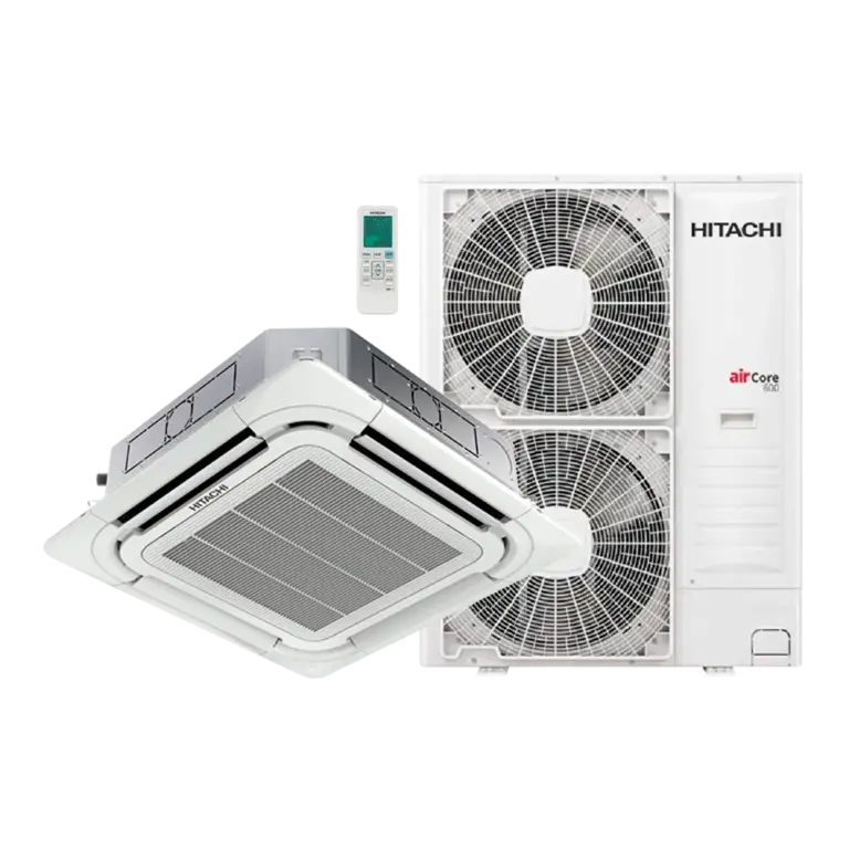 Ar Condicionado Cassete Hitachi Inverter Air Core 46000 Btus Quente e Frio 220v R-32